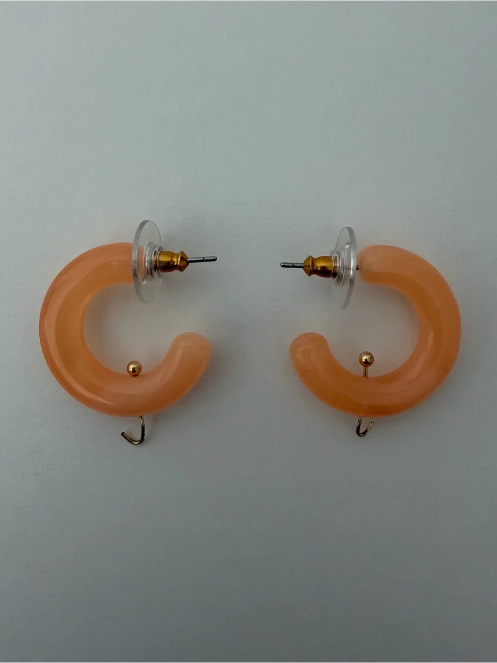 Nordstrom Peach and Blush Hoop Earring Set